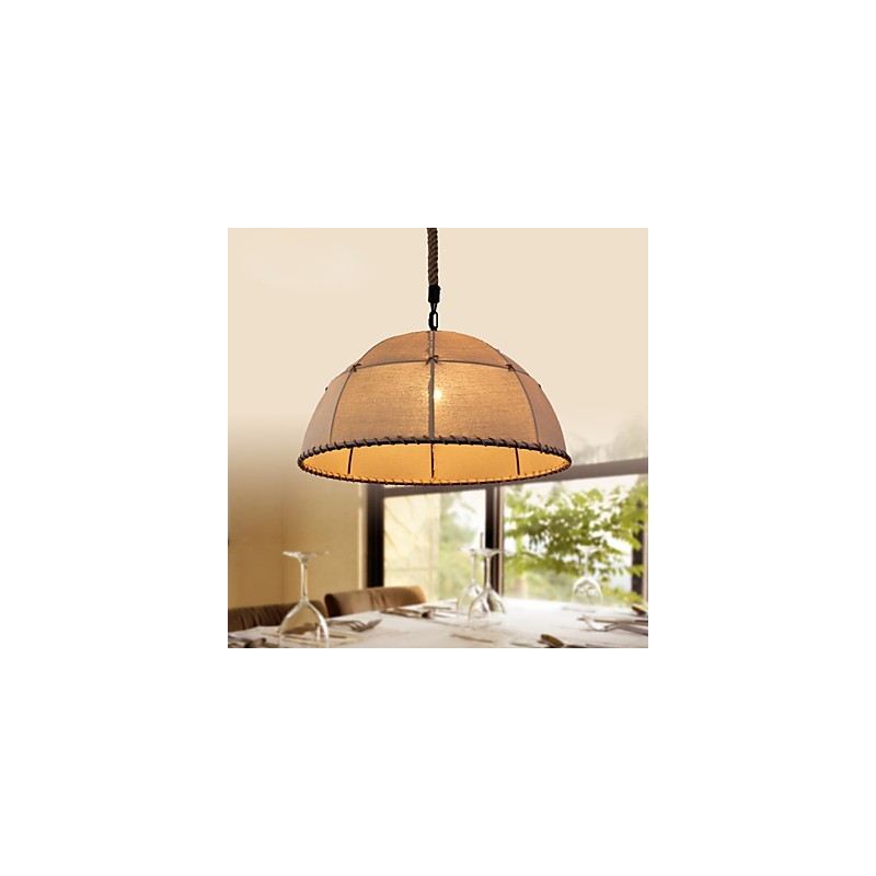 35CM Loft Priemyselná veterná Priama ľanová lampa American Country Creative Arts Droplight