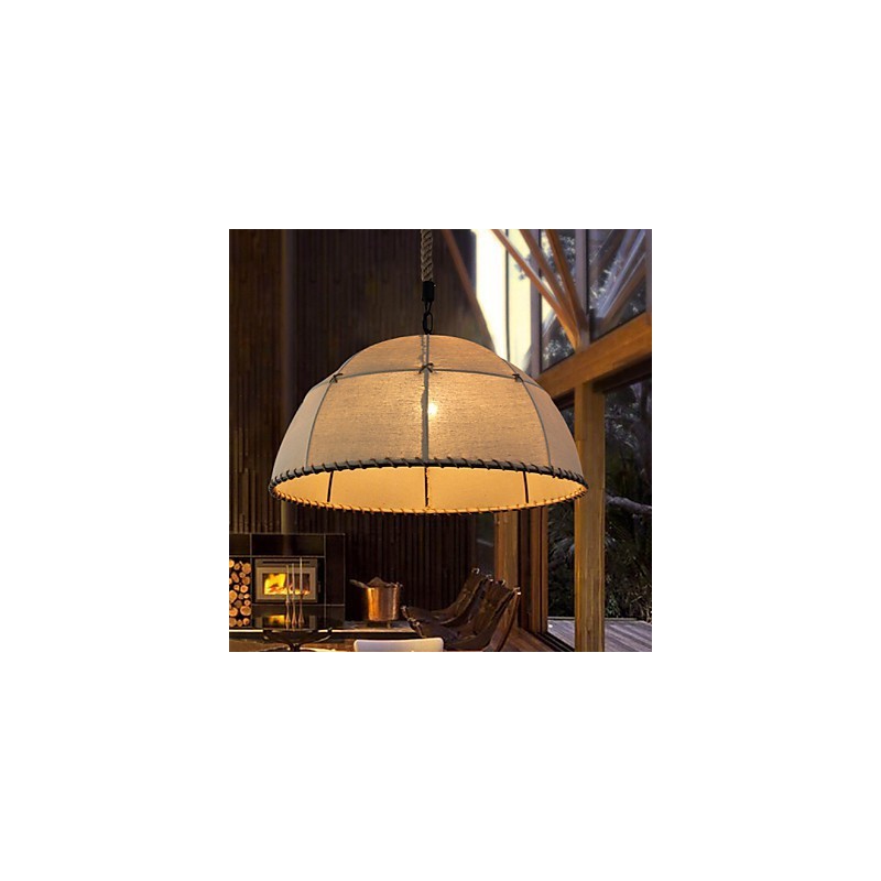 35CM Loft Priemyselná veterná Priama ľanová lampa American Country Creative Arts Droplight