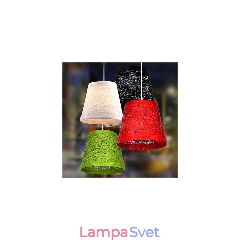 Moderná rural Cany Art tkaná ratanová jednohlavová závesná lampa