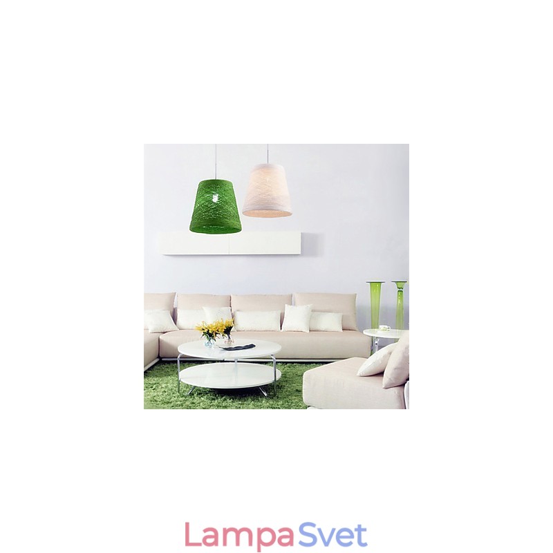 Moderná rural Cany Art tkaná ratanová jednohlavová závesná lampa