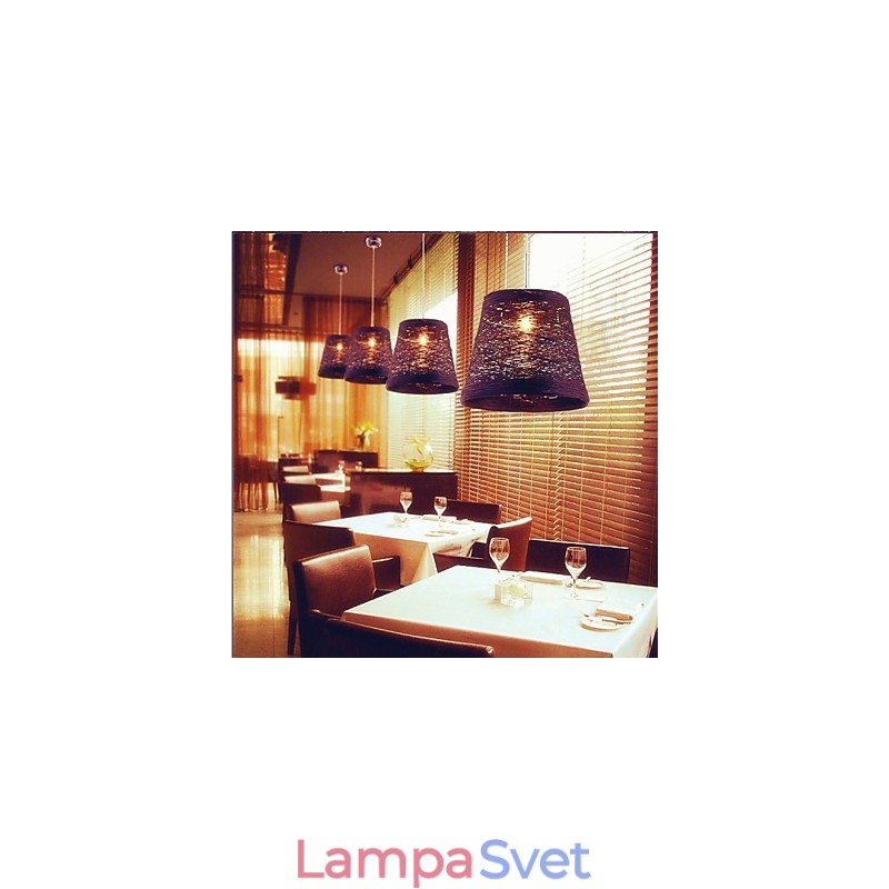 Moderná rural Cany Art tkaná ratanová jednohlavová závesná lampa