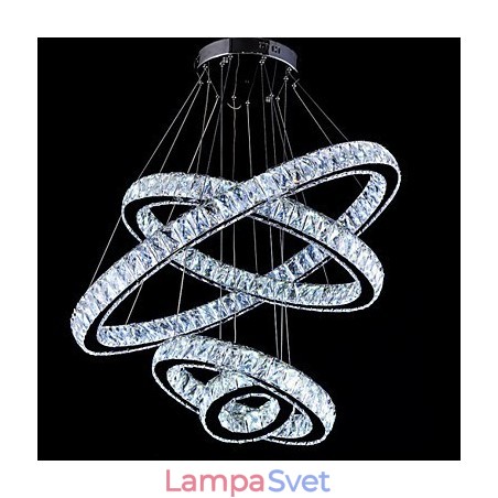 Krištáľové závesné svietidlo stropné svietidlo Lustrové svietidlá so 4 prstencami Krištáľové závesné svietidlo stropné svietidlo Lustrové svietidlá so 4 prstencami