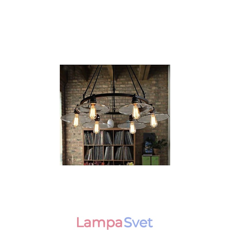 Tradičné klasické retro retro lampáše vo vidieckom štýle, maľba s kovovým závesným svietidlom