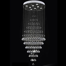 Moderný krištáľový luster svietidlá závesné svietidlá stropné svietidlá s 8 žiarovkami H180CM