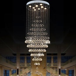 Moderný krištáľový luster svietidlá závesné svietidlá stropné svietidlá s 8 žiarovkami H180CM