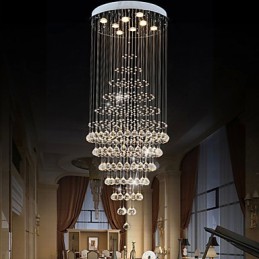 Moderný krištáľový luster svietidlá závesné svietidlá stropné svietidlá s 8 žiarovkami H180CM