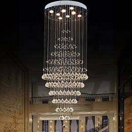 Moderný krištáľový luster svietidlá závesné svietidlá stropné svietidlá s 8 žiarovkami H180CM