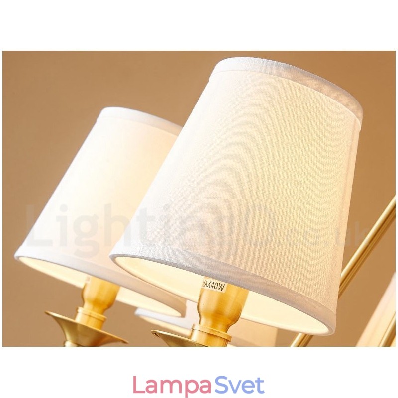 Čistá mosadz okrúhly prívesok na luster Light Traditional Classic