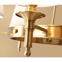 Čistá mosadz okrúhly prívesok na luster Light Traditional Classic