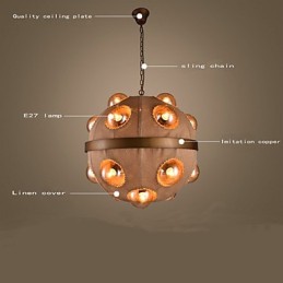 Vidiecka maľba kovový prívesok na luster LightBedroom