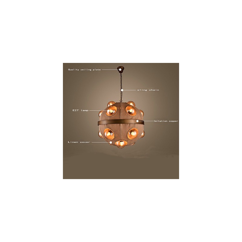 Vidiecka maľba kovový prívesok na luster LightBedroom