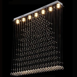 K9 Crystal Závesná lampa Závesný drôtený luster Osvetlenie Stropné svetlo Vnútorná kaviareň