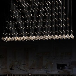K9 Crystal Závesná lampa Závesný drôtený luster Osvetlenie Stropné svetlo Vnútorná kaviareň