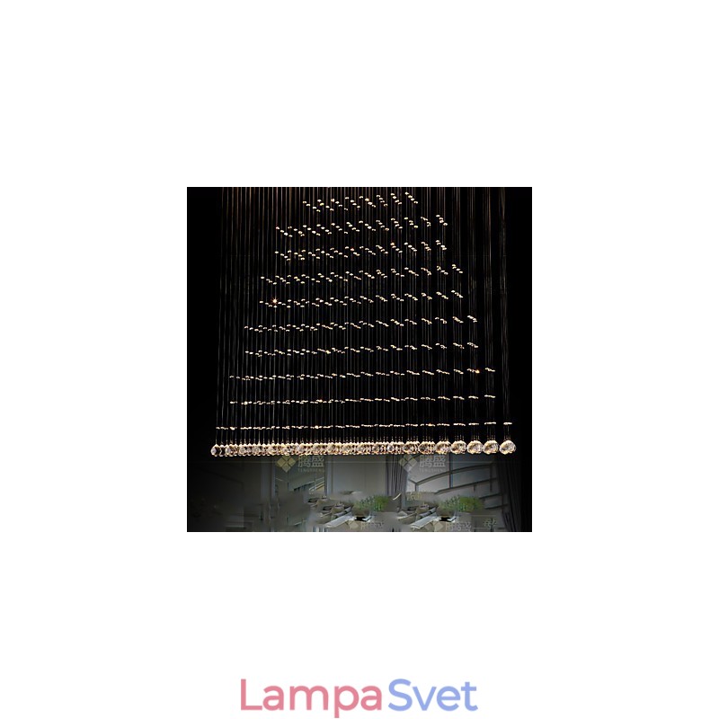 K9 Crystal Závesná lampa Závesný drôtený luster Osvetlenie Stropné svetlo Vnútorná kaviareň