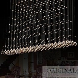 K9 Crystal Závesná lampa Závesný drôtený luster Osvetlenie Stropné svetlo Vnútorná kaviareň