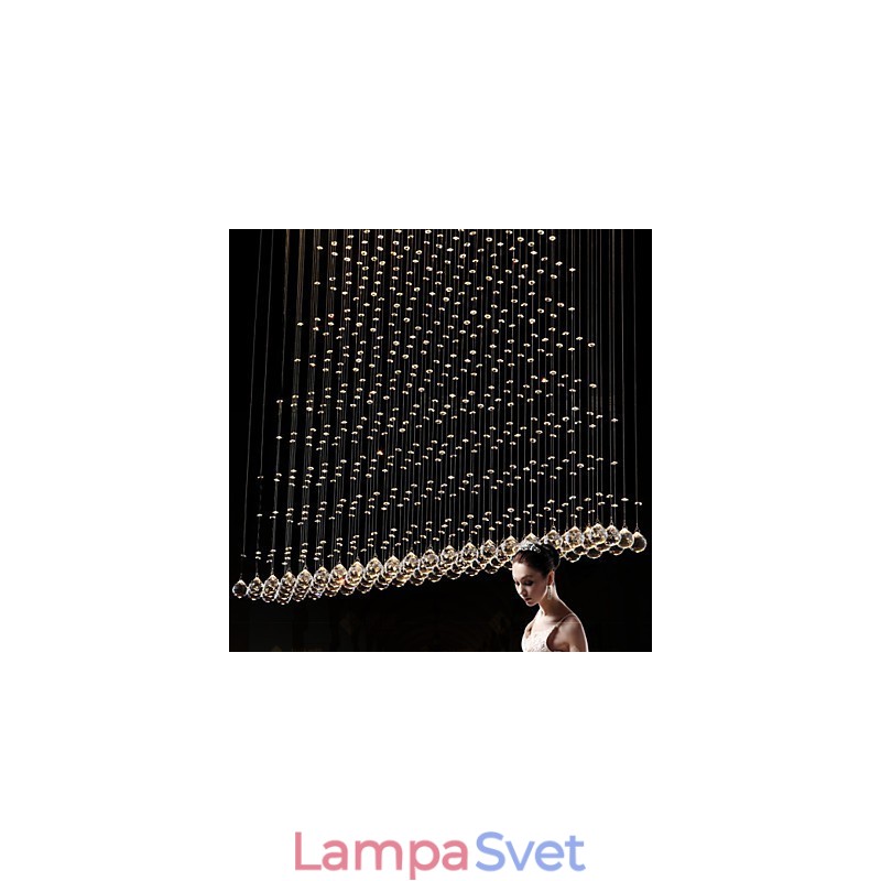 K9 Crystal Závesná lampa Závesný drôtený luster Osvetlenie Stropné svetlo Vnútorná kaviareň