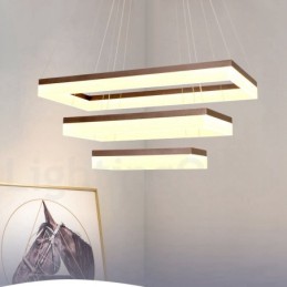 Wi-Fi inteligentné stmievateľné 3-vrstvové domáce závesné svietidlo v modernom súčasnom štýle