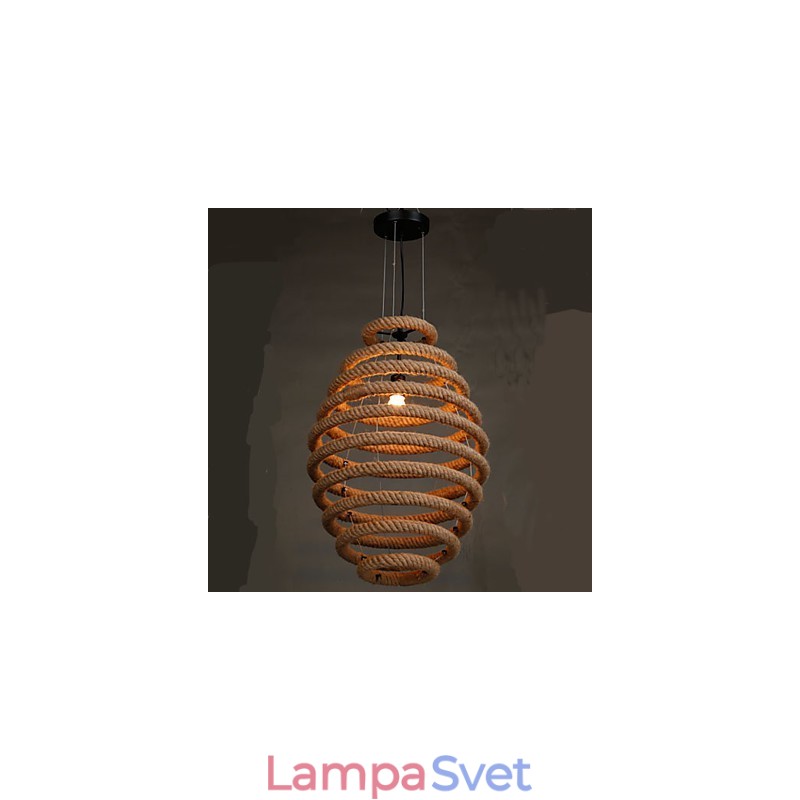 Americký vidiecky konopný medový luster