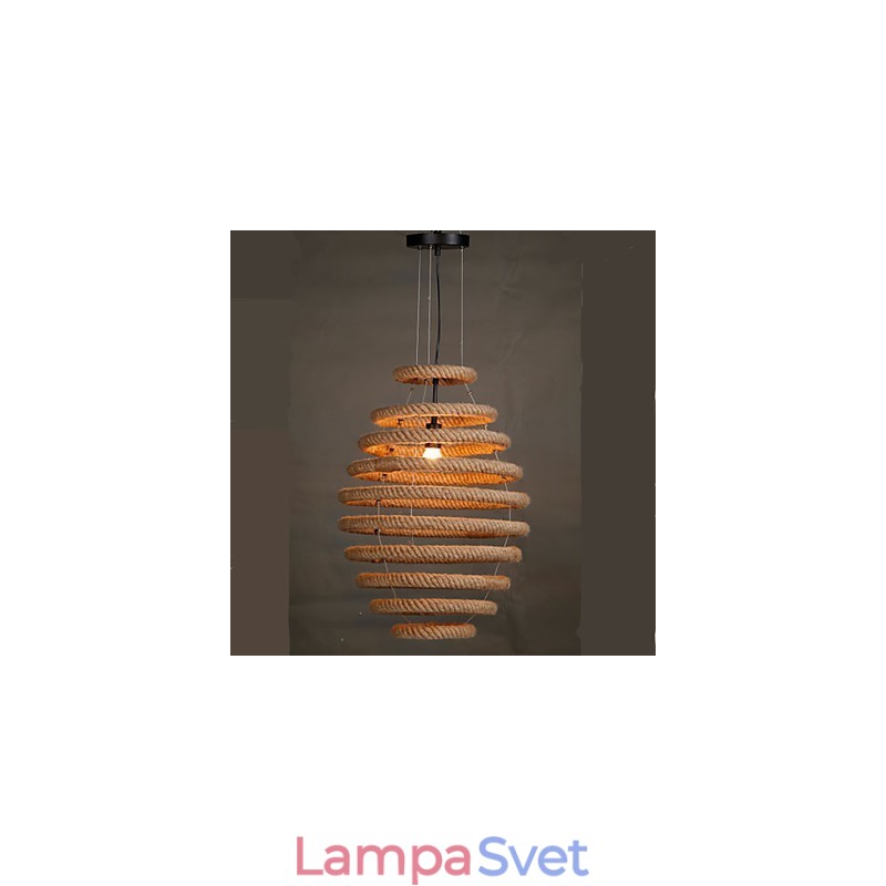 Americký vidiecky konopný medový luster
