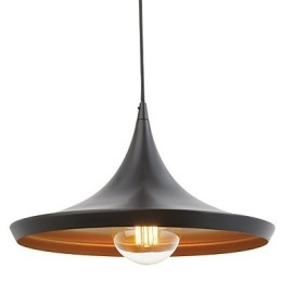 Závesné svietidlo Retro Vintage Tom Dixon Design Čierna maľba Závesné svietidlá