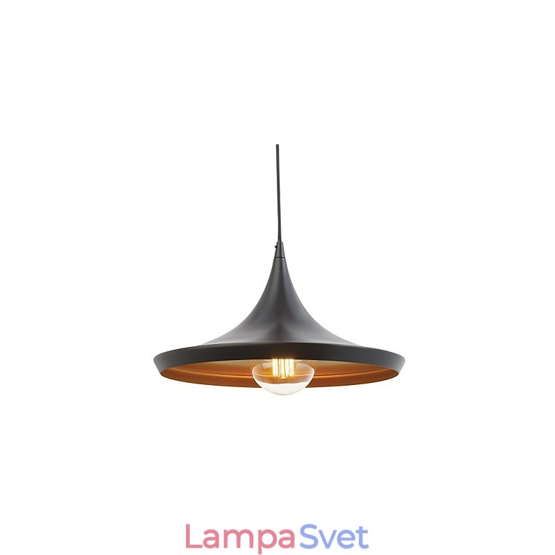 Závesné svietidlo Retro Vintage Tom Dixon Design Čierna maľba Závesné svietidlá