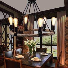 Luster Závesné svetlo Mini štýl Rustic Lodge Metal