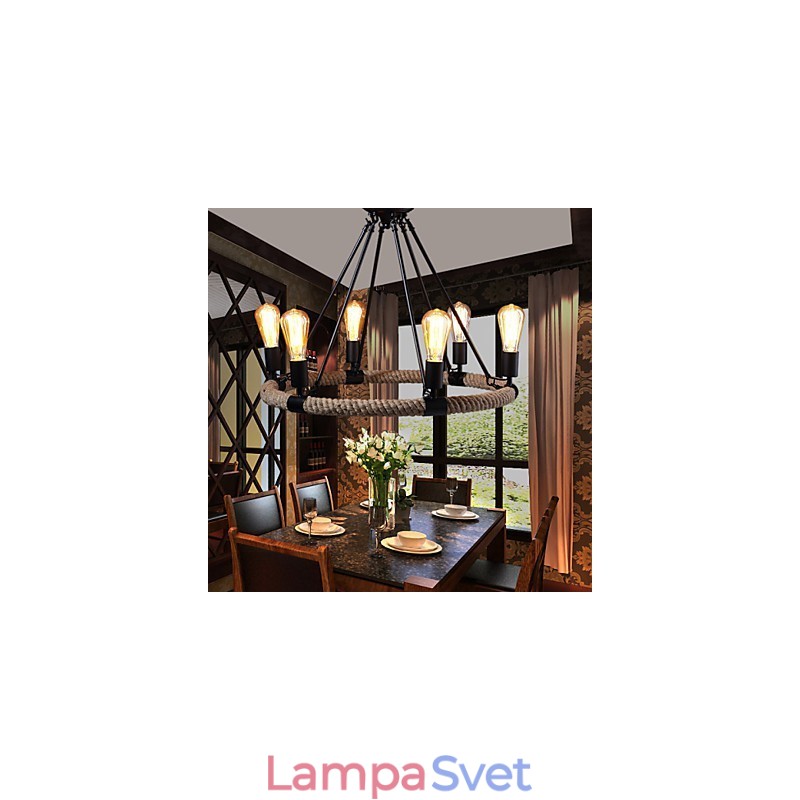 Luster Závesné svetlo Mini štýl Rustic Lodge Metal