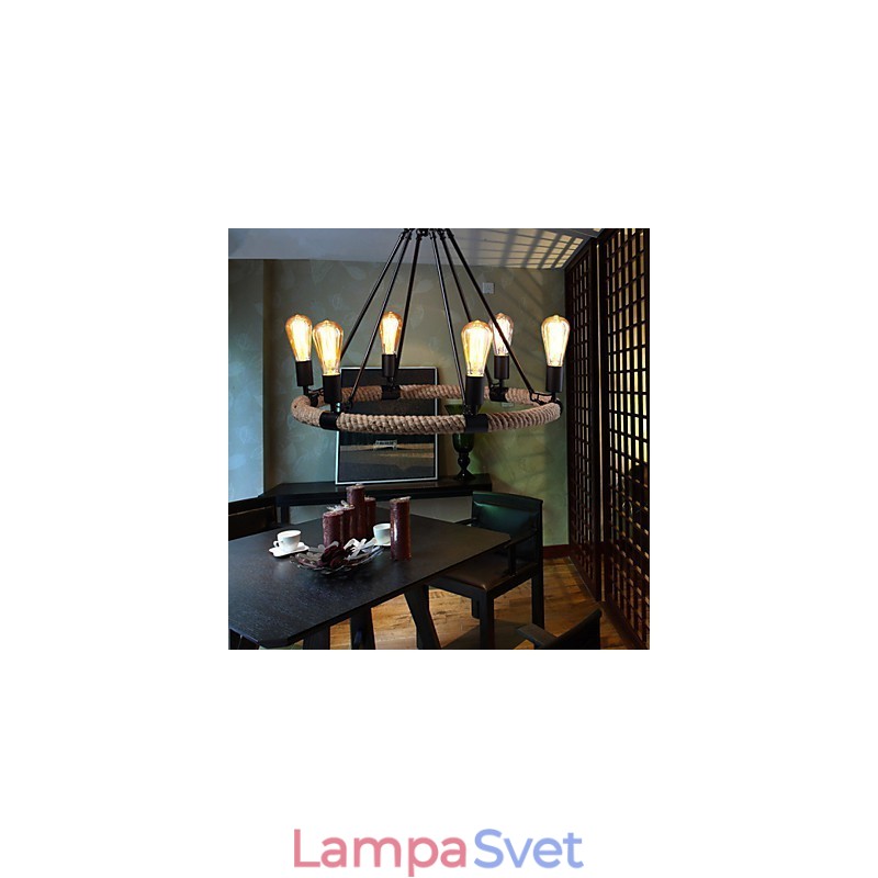 Luster Závesné svetlo Mini štýl Rustic Lodge Metal