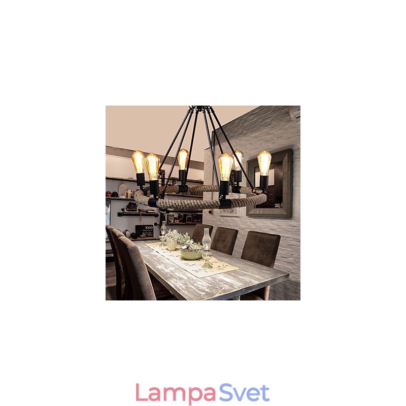 Luster Závesné svetlo Mini štýl Rustic Lodge Metal