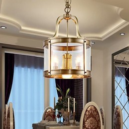 Závesné svietidlá Crystal Mini Style Traditional Classic Metal