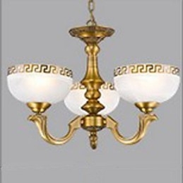 Plná medená lampa Marble Dining Originálny moderný medený luster