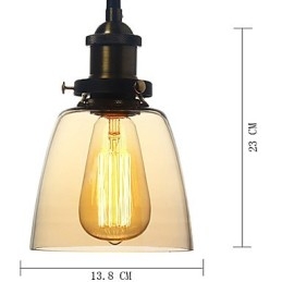 Závesné svetlá Tradičné klasické Vintage Retro Country Globe