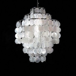 LAMPA Minimalistický mušľový luster Den Luster