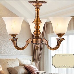 Luster v európskom štýle Plná medená lampa Mramorové lampy