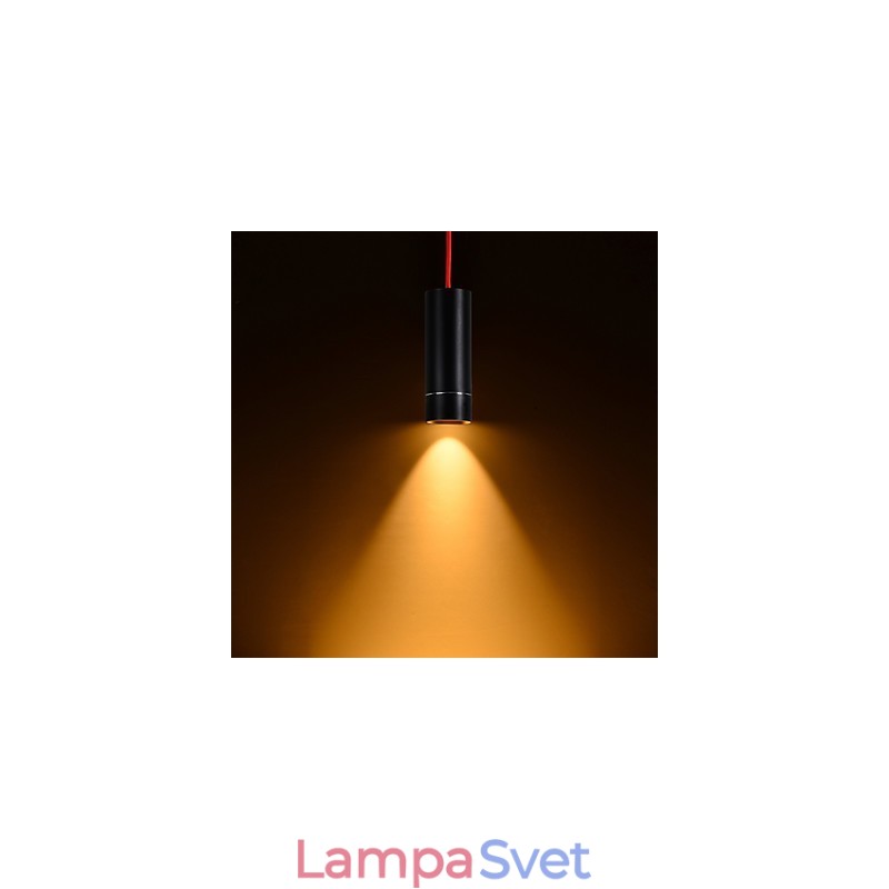 1 Light Mini Závesné svietidlo Čierne eloxované hliníkom