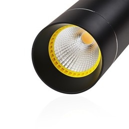 1 Light Mini Závesné svietidlo Čierne eloxované hliníkom