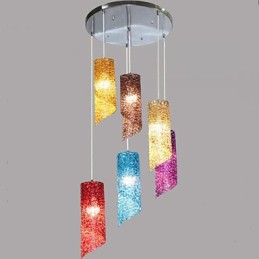 Hlava Cylindrické okrúhle dlhé hliníkové valcové kreatívne lampy