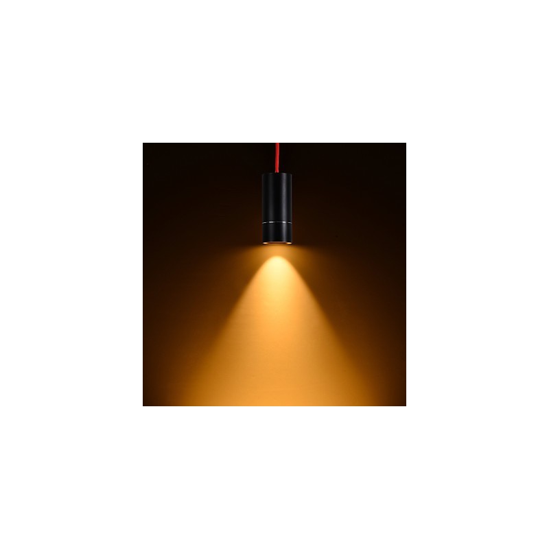1 Light Mini Závesné svietidlo Čierne eloxované hliníkom