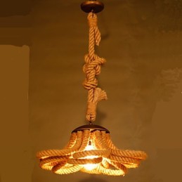 Americká Pastoralge Rope lampa Retro