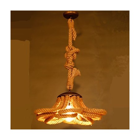 Americká Pastoralge Rope lampa Retro Americká Pastoralge Rope lampa Retro