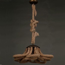 Americká Pastoralge Rope lampa Retro