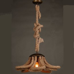 Americká Pastoralge Rope lampa Retro