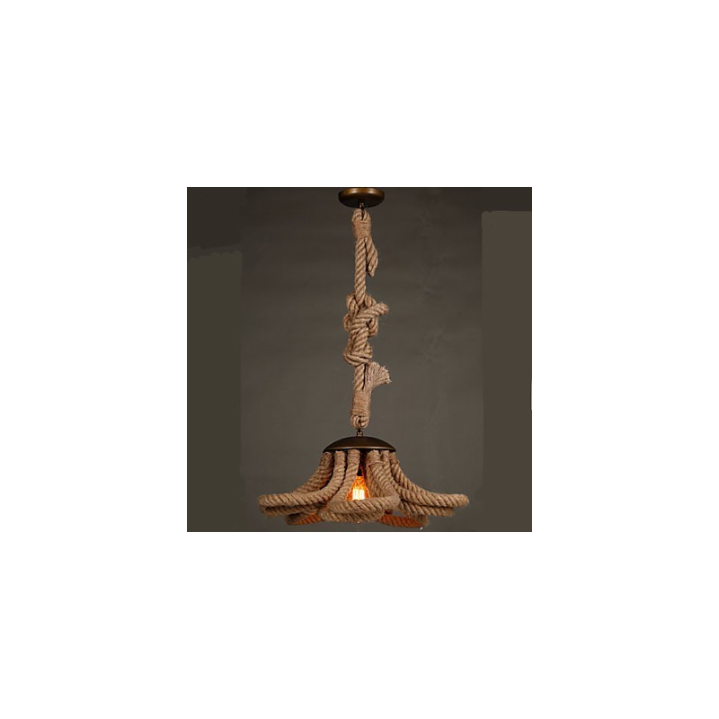 Americká Pastoralge Rope lampa Retro