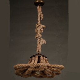Americká Pastoralge Rope lampa Retro