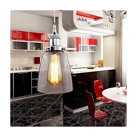 Moderné Chrome Glass Vintage Industrial Retro Fitting Edison Závesné svetlo Cafe Veranda Light Moderné Chrome Glass Vintage Industrial Retro Fitting Edison Závesné svetlo Cafe Veranda Light
