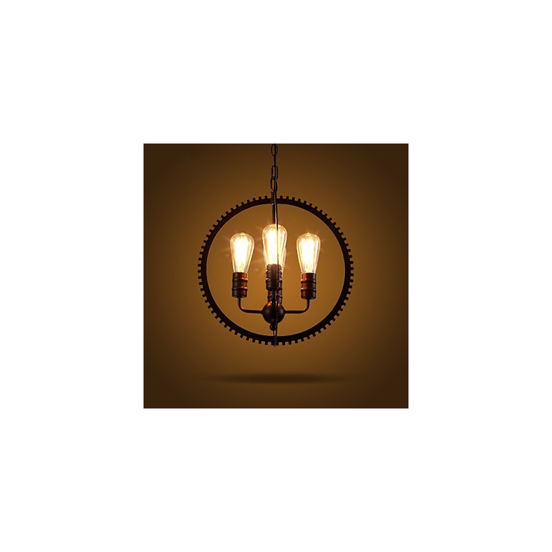 Kreatívne retro závesné lampy Americký vidiecky kovaný luster