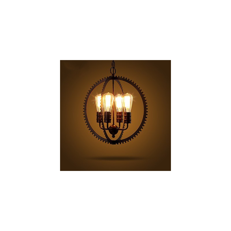 Kreatívne retro závesné lampy Americký vidiecky kovaný luster