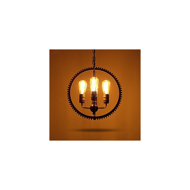 Kreatívne retro závesné lampy Americký vidiecky kovaný luster
