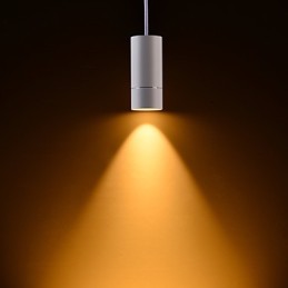 GE 05032 8W 136mm 1 svietidlo mini závesné svietidlo práškové biele s hliníkom