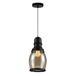 Retro osvetlenie Loft Lights Sklenené závesné svietidlo